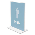 Classic Image Double-Sided Sign Holder, 5 X 7 Insert, Clear