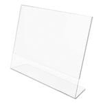 Classic Image Slanted Sign Holder, Landscaped, 11 x 8.5 Insert, Clear