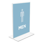 Classic Image Double-Sided Sign Holder, 5 X 7 Insert, Clear
