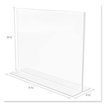 Classic Image Double-Sided Sign Holder, 11 x 8.5 Insert, Clear