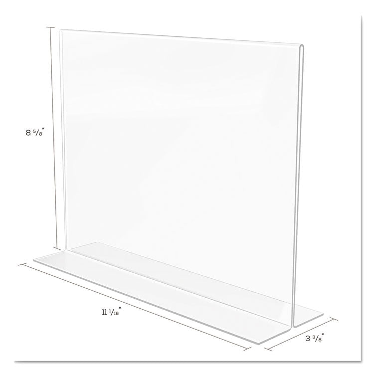Classic Image Double-Sided Sign Holder, 11 x 8.5 Insert, Clear