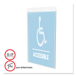 Classic Image Single-Sided Wall Sign Holder, Plastic, 11 X 17 Insert, Clear