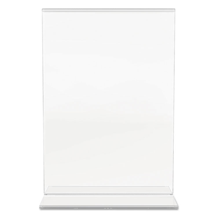 Classic Image Double-Sided Sign Holder, 5 X 7 Insert, Clear