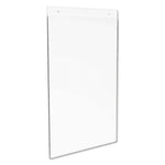 Classic Image Single-Sided Wall Sign Holder, Plastic, 11 X 17 Insert, Clear