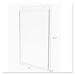 Classic Image Single-Sided Wall Sign Holder, Plastic, 11 X 17 Insert, Clear