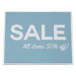 Classic Image Slanted Sign Holder, Landscaped, 11 x 8.5 Insert, Clear