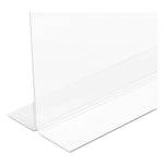 Classic Image Double-Sided Sign Holder, 11 x 8.5 Insert, Clear