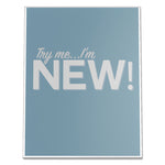 Classic Image Slanted Sign Holder, Portrait, 8.5 x 11 Insert, Clear