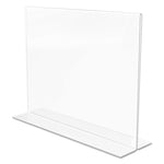 Classic Image Double-Sided Sign Holder, 11 x 8.5 Insert, Clear