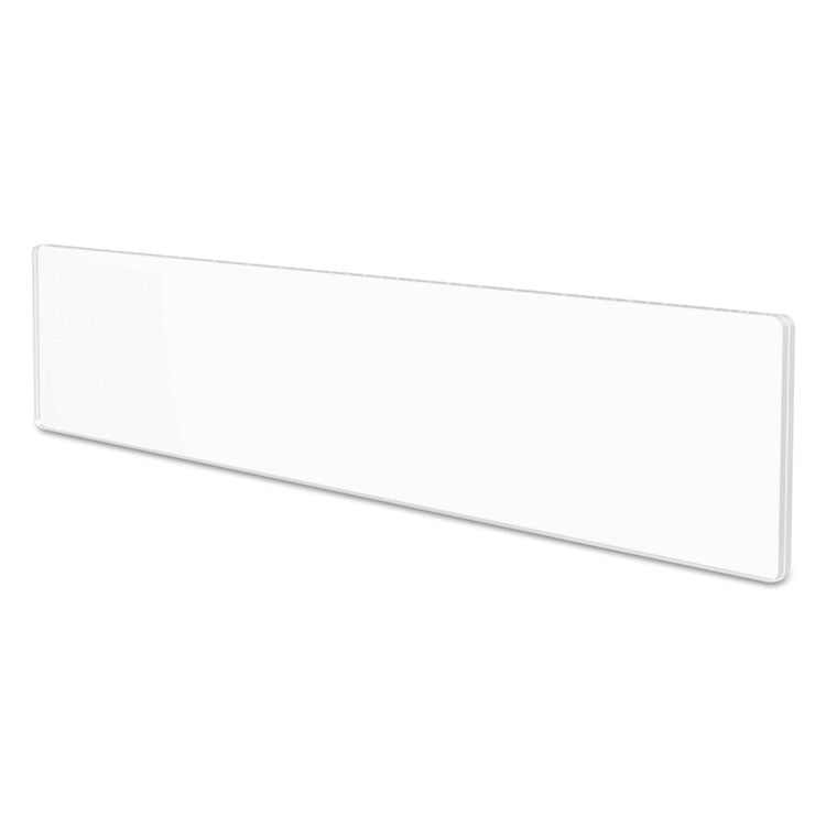 Superior Image Cubicle Nameplate Sign Holder, 8.5 x 2 Insert, Clear
