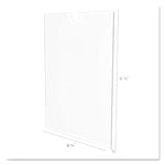 Superior Image Cubicle Sign Holder, 8.5 x 11 Insert, Clear