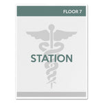 Superior Image Cubicle Sign Holder, 8.5 x 11 Insert, Clear