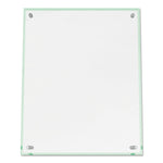 Superior Image Beveled Edge Sign Holder, Letter Insert, Clear/green-Tinted Edges