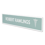 Superior Image Cubicle Nameplate Sign Holder, 8.5 x 2 Insert, Clear