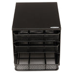 3 Drawer Hospitality Organizer, 7 Compartments, 11.5 x 8.25 x 8.25, Black