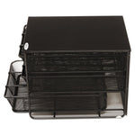 3 Drawer Hospitality Organizer, 7 Compartments, 11.5 x 8.25 x 8.25, Black