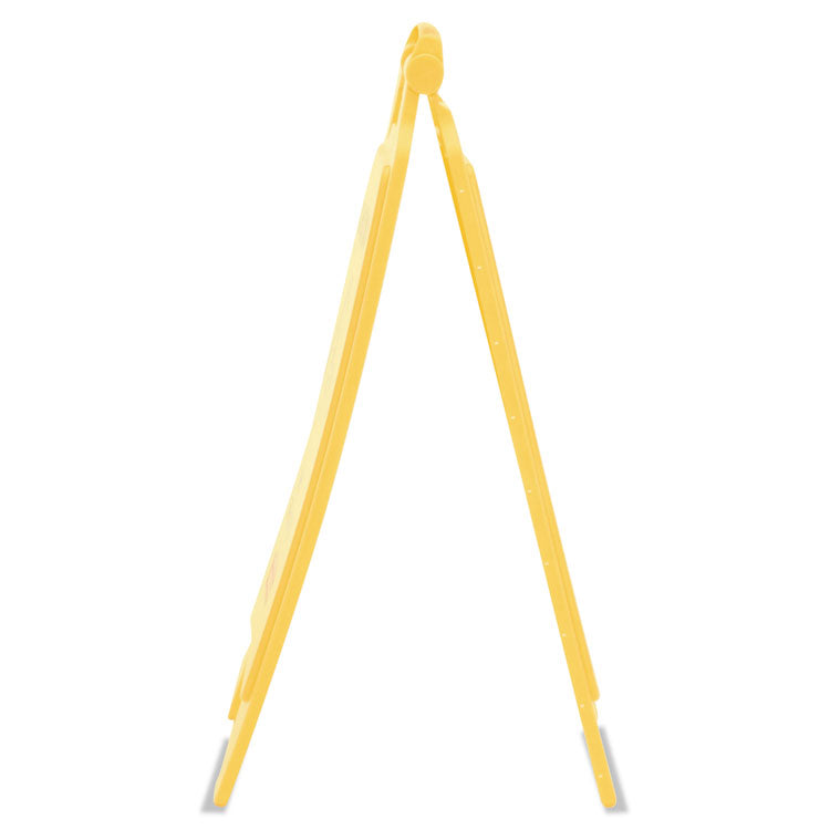 Caution Wet Floor Sign, 11 X 12 X 25, Bright Yellow