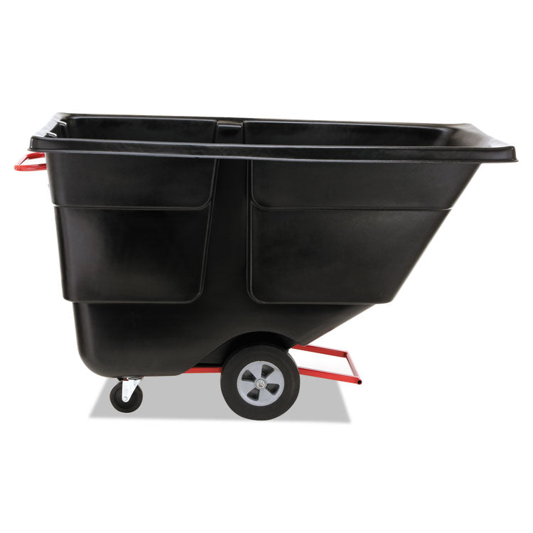 1 cu yd BRUTE Rotomolded Tilt Truck, 850 lb Capacity, Black