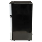 Counter-Height 3.1 Cu. Ft Two-Door Refrigerator/freezer, Black/stainless Steel