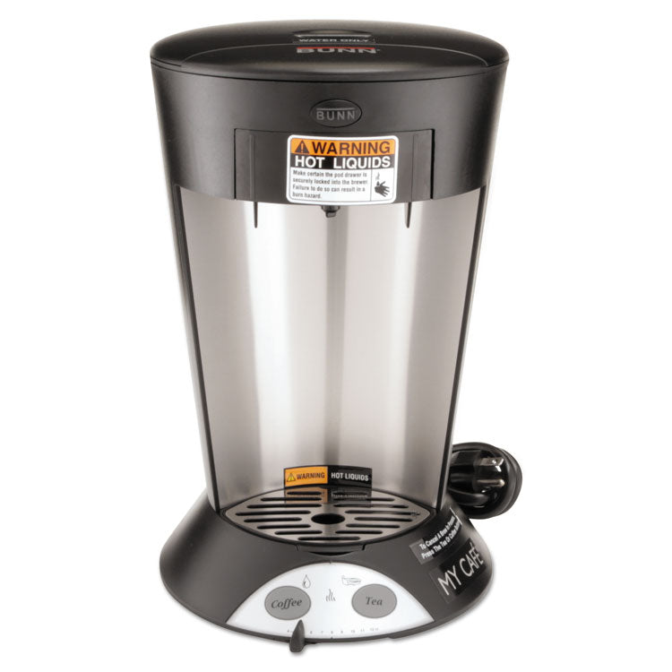 My Cafe Pourover Commercial Grade Coffee/tea Pod Brewer, Stainless Steel, Black
