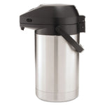 2.5 Liter Lever Action Airpot, Stainless Steel/Black