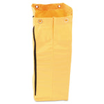 Zippered Vinyl Cleaning Cart Bag for Rubbermaid Commercial 6173-88, 24 gal, 17.25" x 10.5" x 30.5", Yellow