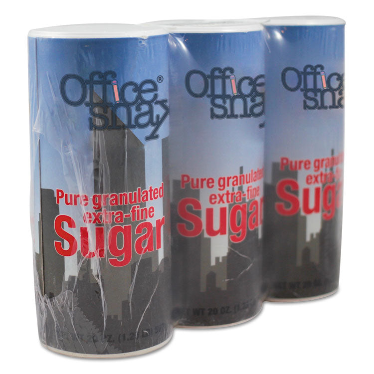 Sugar Canister, 20 oz Reclosable Canister, 3/Pack