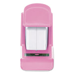 InCourage Spring-Powered Compact Stapler, 20-Sheet Capacity, Pink/Gray