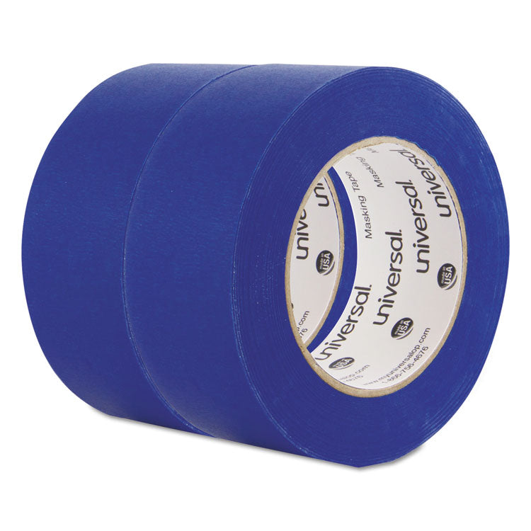 Premium Blue Masking Tape With Uv Resistance, 3" Core, 48 Mm X 54.8 M, Blue, 2/pack