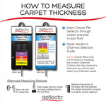 Supermat Frequent Use Chair Mat, Medium Pile Carpet, 60 X 66, Workstation, Clear