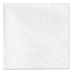 Beverage Napkins, 2-Ply, 9 1/2 X 9 1/2, White, 3000/carton