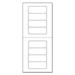 Mini-Sheets Mailing Labels, Inkjet/laser Printers, 1 X 2.63, White, 8/sheet, 25 Sheets/pack