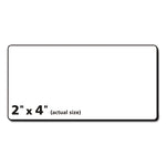 Matte Clear Easy Peel Mailing Labels W/ Sure Feed Technology, Laser Printers, 2 X 4, Clear, 10/sheet, 50 Sheets/box