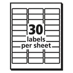 Matte Clear Easy Peel Mailing Labels W/ Sure Feed Technology, Inkjet Printers, 1 X 2.63, Clear, 30/sheet, 25 Sheets/pack
