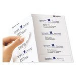 Matte Clear Easy Peel Mailing Labels W/ Sure Feed Technology, Inkjet Printers, 2 X 4, Clear, 10/sheet, 25 Sheets/pack