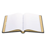 Looseleaf Corporation Minute Book, 1-Subject, Unruled, Black/Gold Cover, (250) 14 x 8.5 Sheets