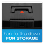 Portable Letter Size File Box, Letter Files, 13.5" X 10.25" X 10.88", Black