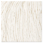 Cut-End Wet Mop Head, Cotton, No. 24, White