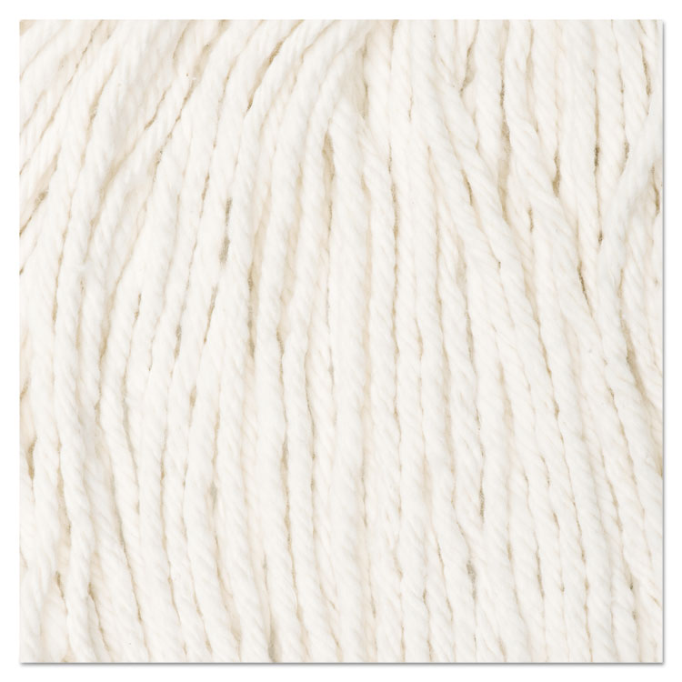 Cut-End Wet Mop Head, Rayon, No. 20, White