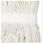 Cut-End Wet Mop Head, Rayon, No. 20, White