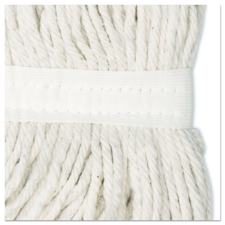 Cut-End Wet Mop Head, Rayon, No. 20, White