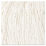 Cut-End Wet Mop Head, Rayon, No. 24, White