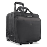 Classic Rolling Case, Fits Devices Up to 17.3", Polyester, 16.75 x 7 x 14.38, Black