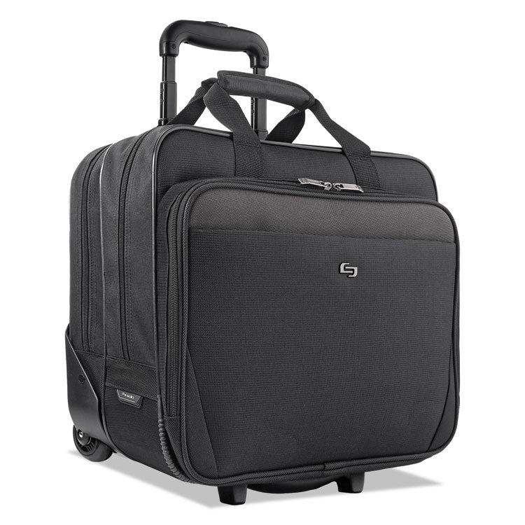 Classic Rolling Case, Fits Devices Up to 17.3", Polyester, 16.75 x 7 x 14.38, Black