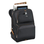Urban Backpack, Fits Devices Up to 17.3", Polyester, 12.5 x 8.5 x 18.5, Black