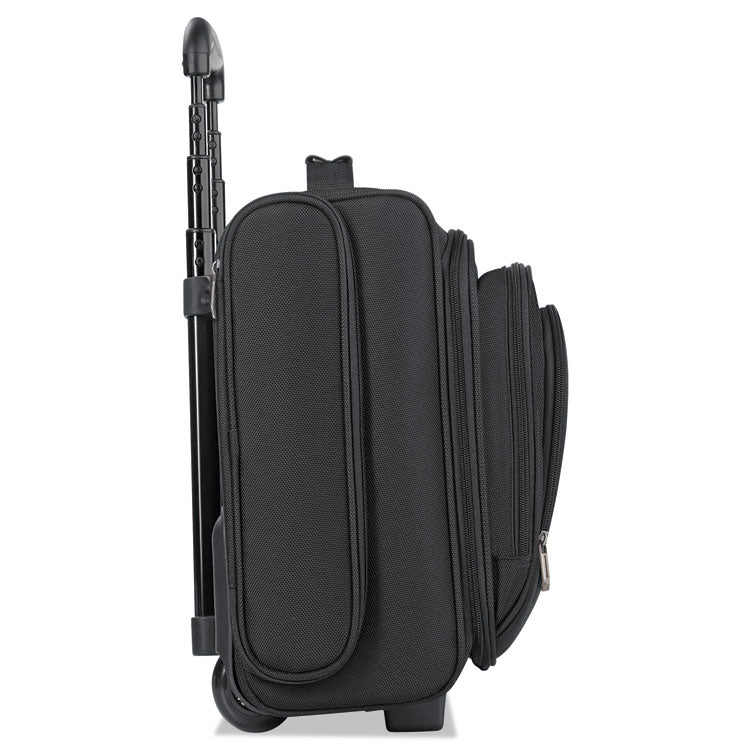 Classic Rolling Overnighter Case, Fits Devices Up to 15.6", Ballistic Polyester, 16.14 x 6.69 x 13.78, Black