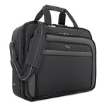 Pro CheckFast Briefcase, Fits Devices Up to 17.3", Polyester, 17 x 5.5 x 13.75, Black