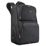 Urban Backpack, Fits Devices Up to 17.3", Polyester, 12.5 x 8.5 x 18.5, Black