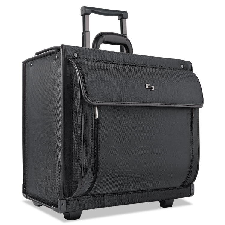 Classic Rolling Catalog Case, Fits Devices Up to 16", Polyester, 18 x 8 x 14, Black