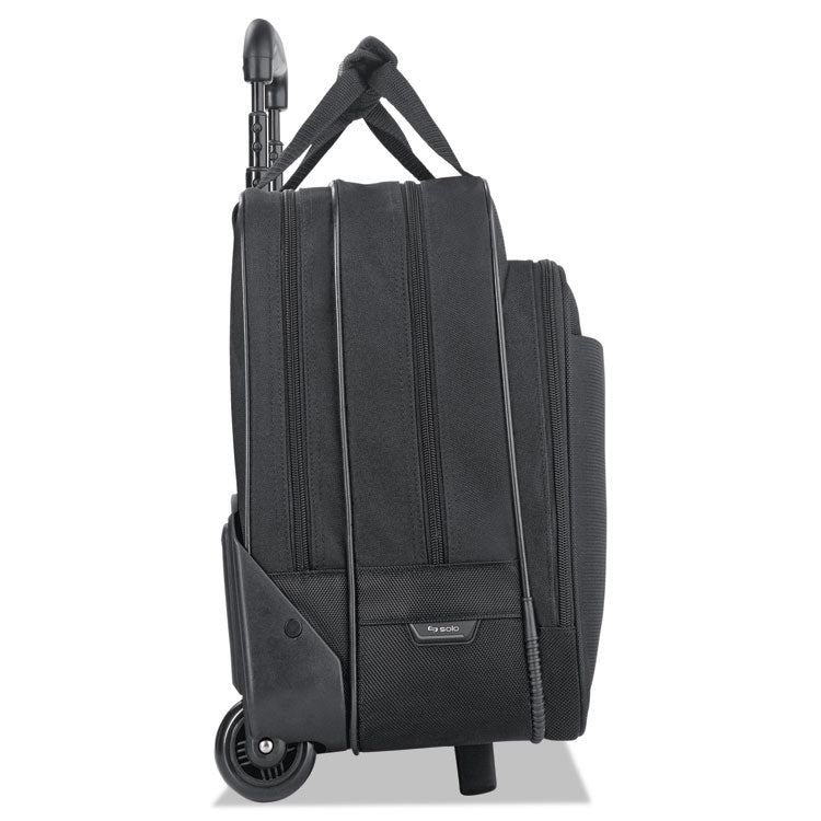 Classic Rolling Case, Fits Devices Up to 17.3", Polyester, 16.75 x 7 x 14.38, Black
